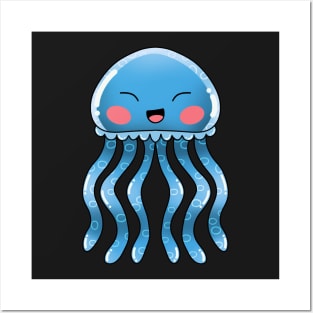 Blue Jellyfish Posters and Art